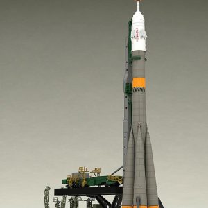 Soyuz Rocket & Transport Train Moderoid Model Kit Scale 1/150