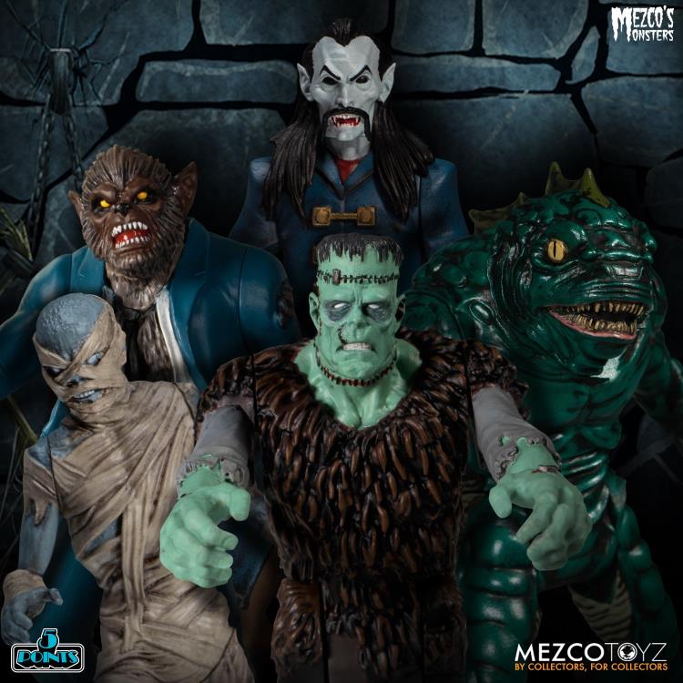 Mezco’s Monsters Tower of Fear 5 Points Deluxe Boxed Set