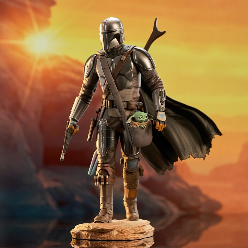Star Wars: The Mandalorian The Mandalorian with The Child Premier Collection Statue Scale 1/7