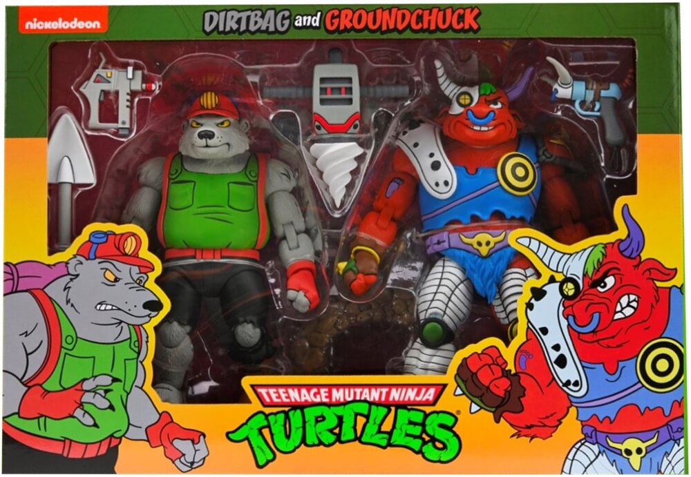 Dirtbag & Groundchuck 2 Pack Teenage Mutant Ninja Turtles Cartoon Scale Action Figure