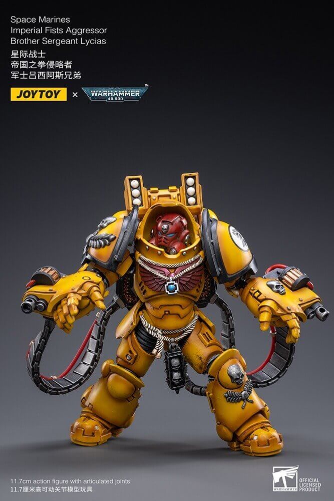 Warhammer 40K Imperial Fists Primaris Aggressor Brother Sergeant Lycias