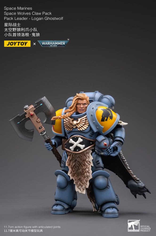 Warhammer 40k Space Wolves Claw Pack Leader Brother Logan Ghostwolf