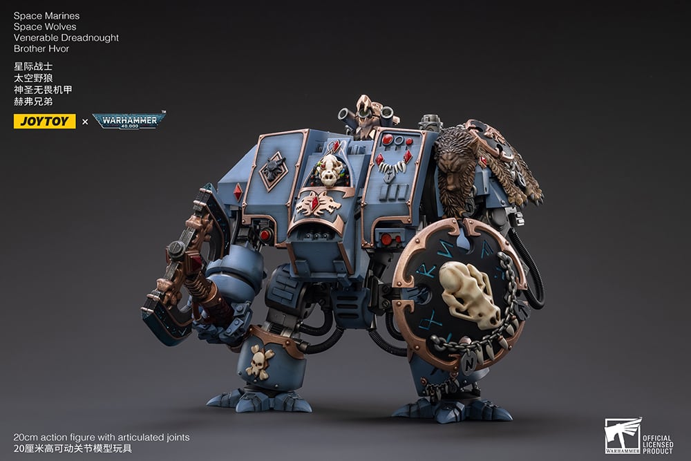 Warhammer 40K Space Wolves Venerable Dreadnought Brother Hvor