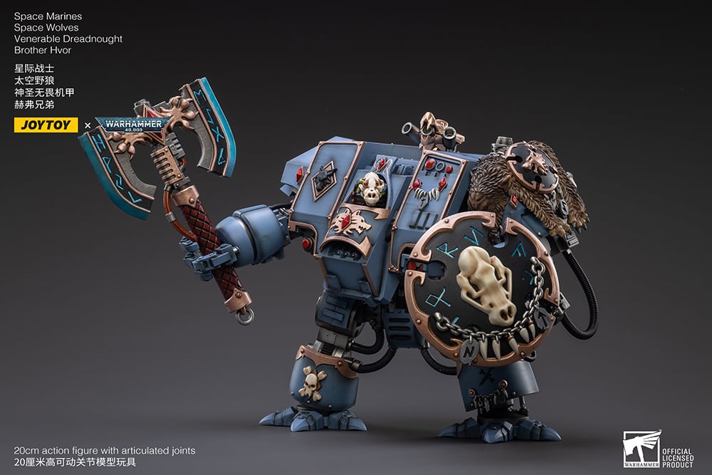 Warhammer 40K Space Wolves Venerable Dreadnought Brother Hvor