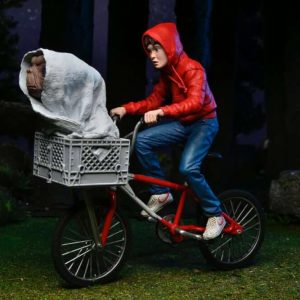 Elliot & E.T. on Bicycle E.T. 40th Anniversary Scale Action Figure