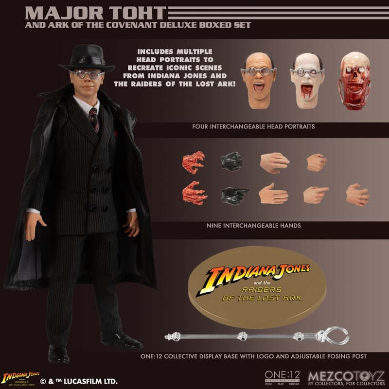 Major Toht Deluxe Boxed Set Raiders of the Lost Ark One:12 Collective