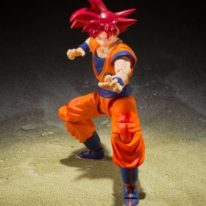 Super Saiyan God Goku Saiyan God of Virtue Dragon Ball Super S.H Figuarts