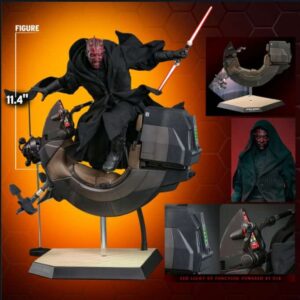 Star Wars: The Phantom Menace Darth Maul with Sith Speeder Movie Masterpiece 1/6th Scale Collectible Figure