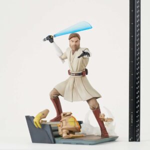 Star Wars: The Clone Wars General Obi-Wan Kenobi Deluxe Gallery Statue