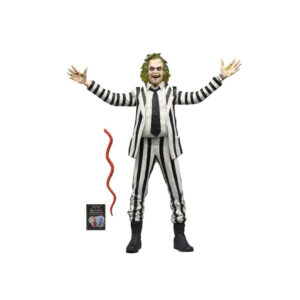 Beetlejuice Black and White Striped Suit Scale Action Figure