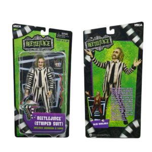 Beetlejuice Black and White Striped Suit Scale Action Figure