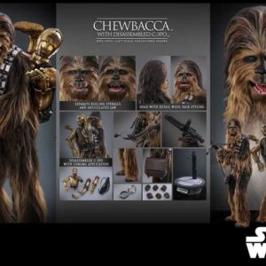 Chewbacca with Disassembled C-3PO Star Wars Episode V Movie Masterpiece 1/6th Scale Collectible Figure