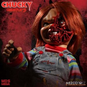 Talking Pizza Face Chucky Child’s Play 3 Mezco Designer Series Mega Scale