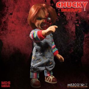 Talking Pizza Face Chucky Child’s Play 3 Mezco Designer Series Mega Scale