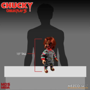 Talking Pizza Face Chucky Child’s Play 3 Mezco Designer Series Mega Scale