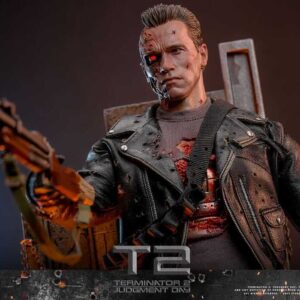 Terminator 2: Judgment Day T-800 Battle Damaged Version 2.0 Movie Masterpiece 1/6th Scale Collectible Figure