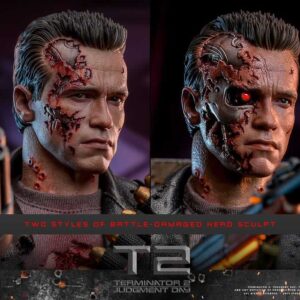 Terminator 2: Judgment Day T-800 Battle Damaged Version 2.0 Movie Masterpiece 1/6th Scale Collectible Figure