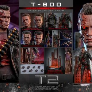 Terminator 2: Judgment Day T-800 Battle Damaged Version 2.0 Movie Masterpiece 1/6th Scale Collectible Figure