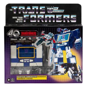 Transformers Retro G1 40th Anniversary Decepticon Communicator Soundwave, Laserbeak, & Ravage