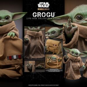 Grogu Star Wars: The mandalorian Movie Masterpiece Life-Size Collectible Figure