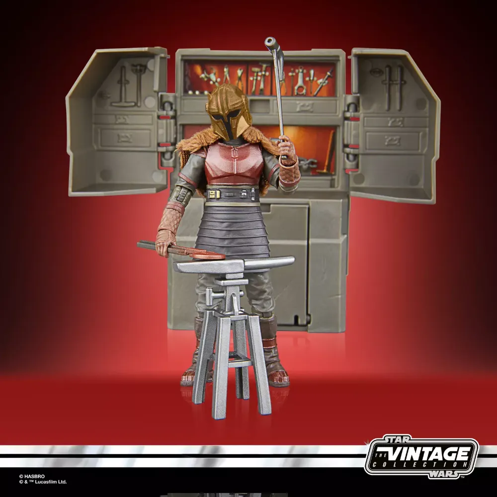 The Armorer’s Forge with The Armorer (Lakeside Covert World) The Vintage Collection Star Wars The Mandalorian