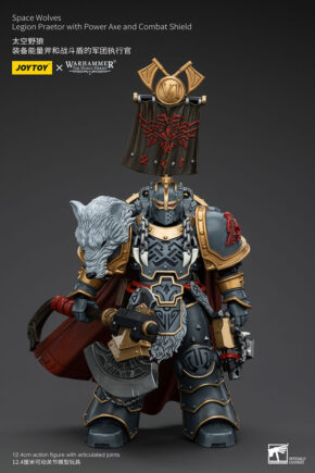 Space Wolves Legion Praetor with Power Axe and Combat Shield Warhammer The Horus Heresy
