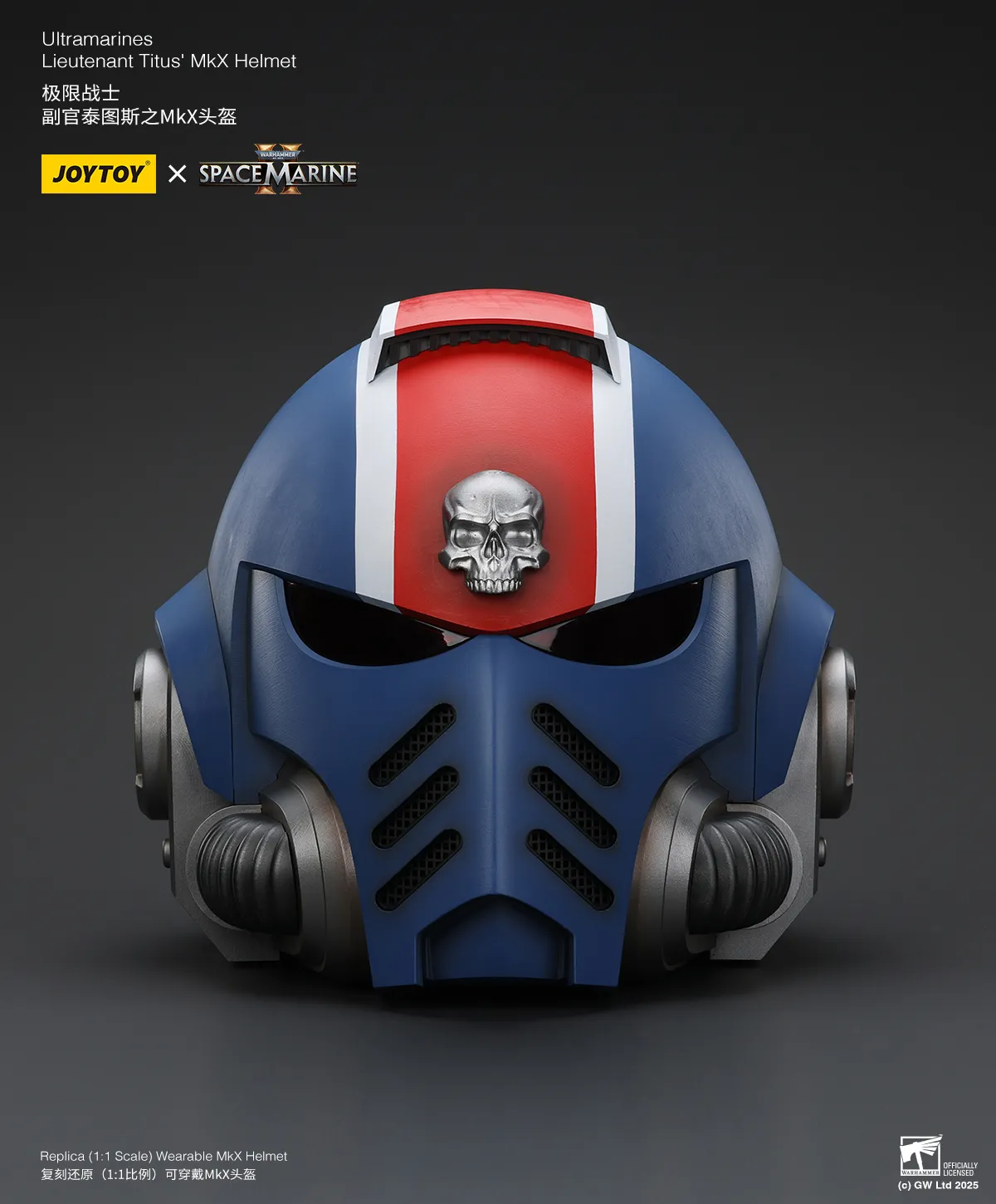 Ultramarines Lieutenant Titus Mk X Helmet Warhammer 40K Space Marine 