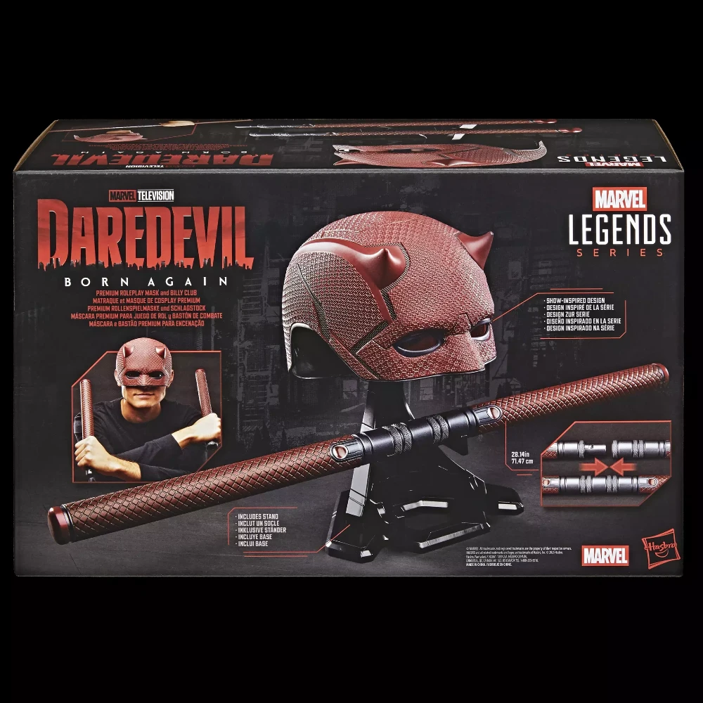 Daredevil Premium Roleplay Mask and Billy Club Replica – Born Again Marvel Legends Series